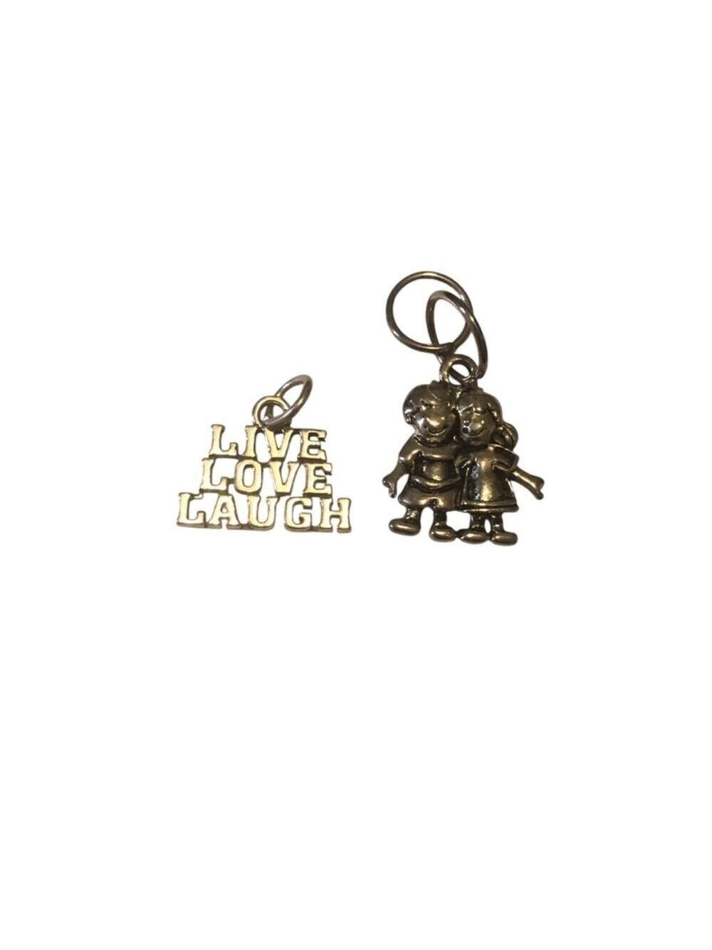 Lot of 2 Silver Charms